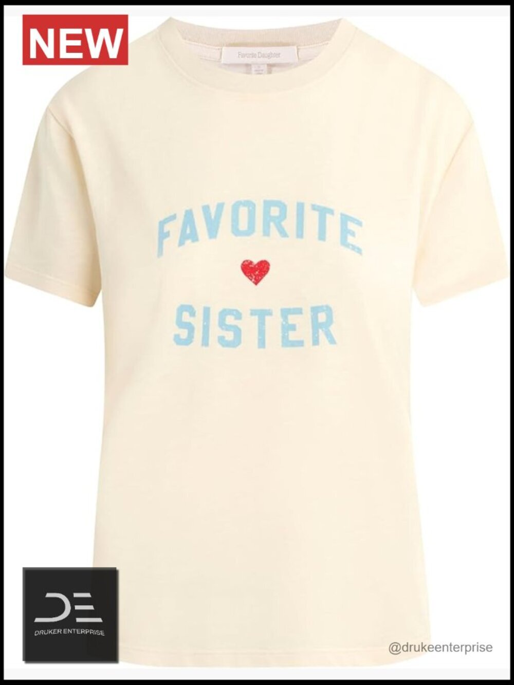 Tri-Blend Cotton Short Sleeve Classic Fit T-Shirt with Letter Print